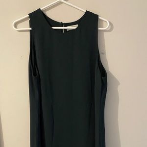 Babaton flowy forest green dress